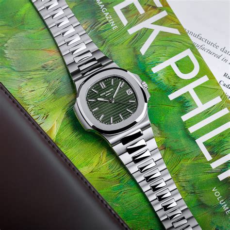 patek philippe 5711 green|Patek Philippe nautilus jumbo 5711.